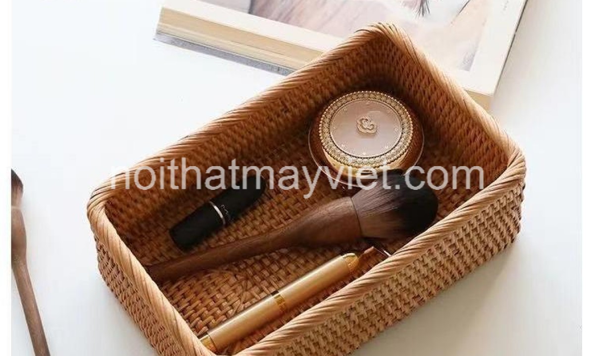 Khay Đựng Đồ Mây Tre KDMT0036